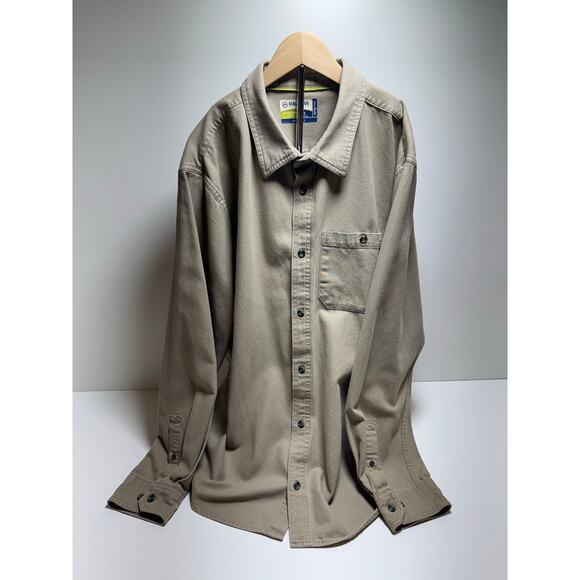 Magellan Outdoors Mag Shield 2XL Loose Fit Beige Long Sleeve Button Down Fishing - Picture 1 of 7